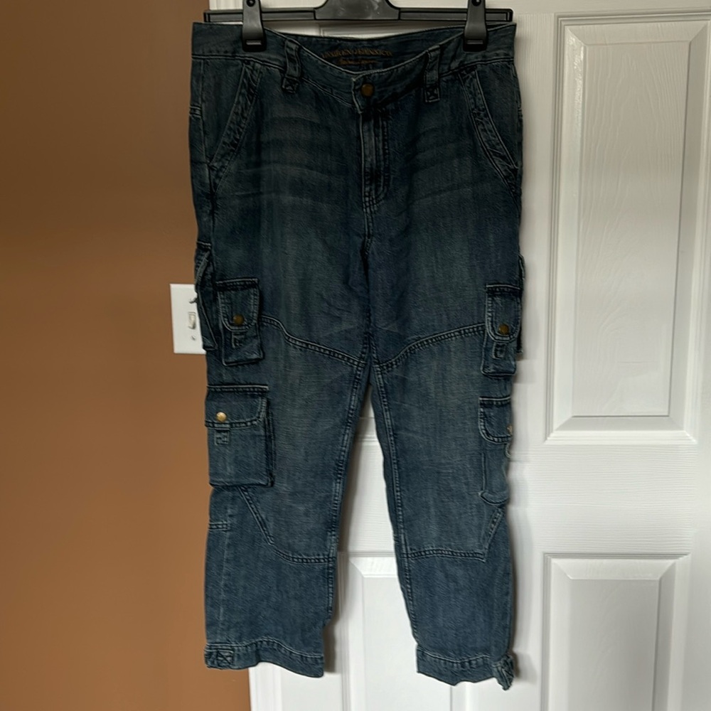 Ralph Lauren blue jeans.